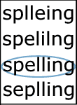 Create a Spelling Correction Worksheet with most Common Mistakes with Us